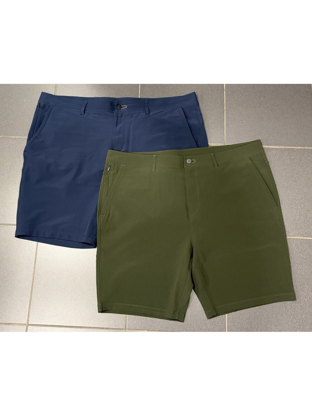 Public Rec Workday Shorts Lot Of 2 Men’s Size 40 Navy Blue Olive Green